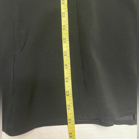 Classic Black Midi Length fully lined Skirt. Hidden zipper on the back side. - Picture 5 of 6